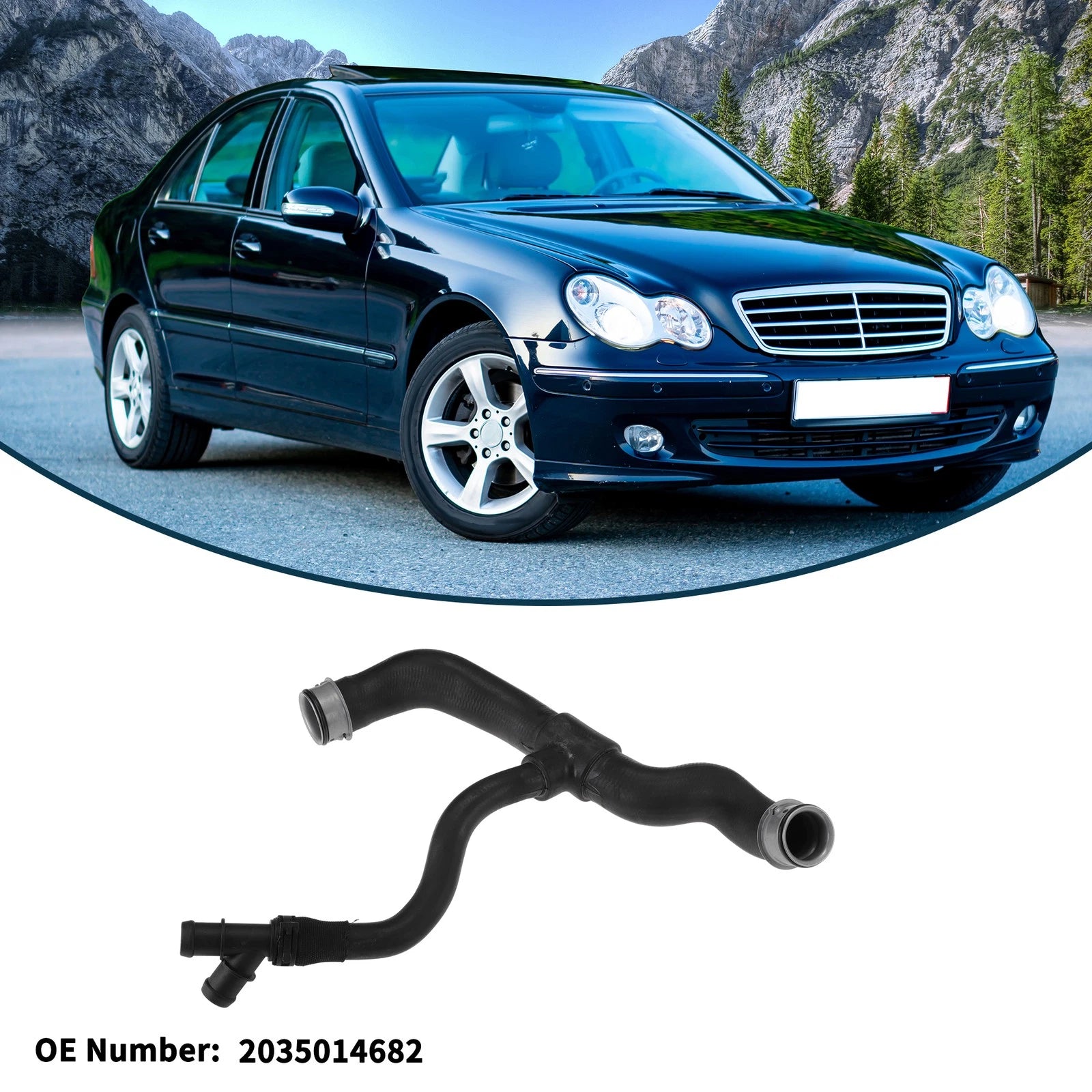 Radiator Hose for Mercedes-Benz C-Klasse W203 (2000–2007) No. 2035014682