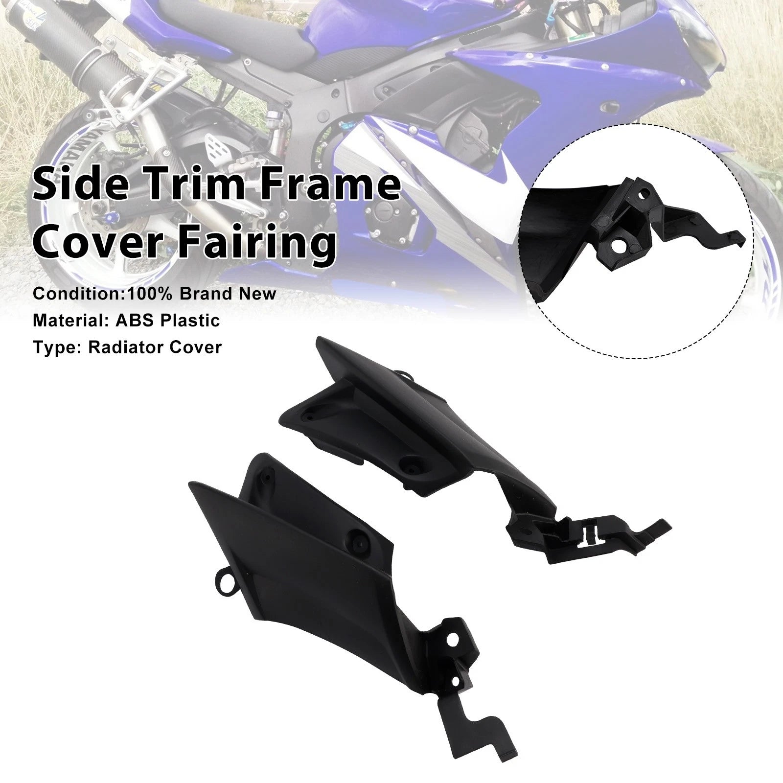Side Trim Frame Cover for Yamaha YZF R6 R6S (2003–2009)