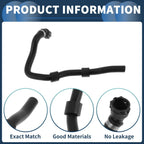 HVAC Heater Hose for BMW X3 E83 (2007 - 2010) Rubber Black