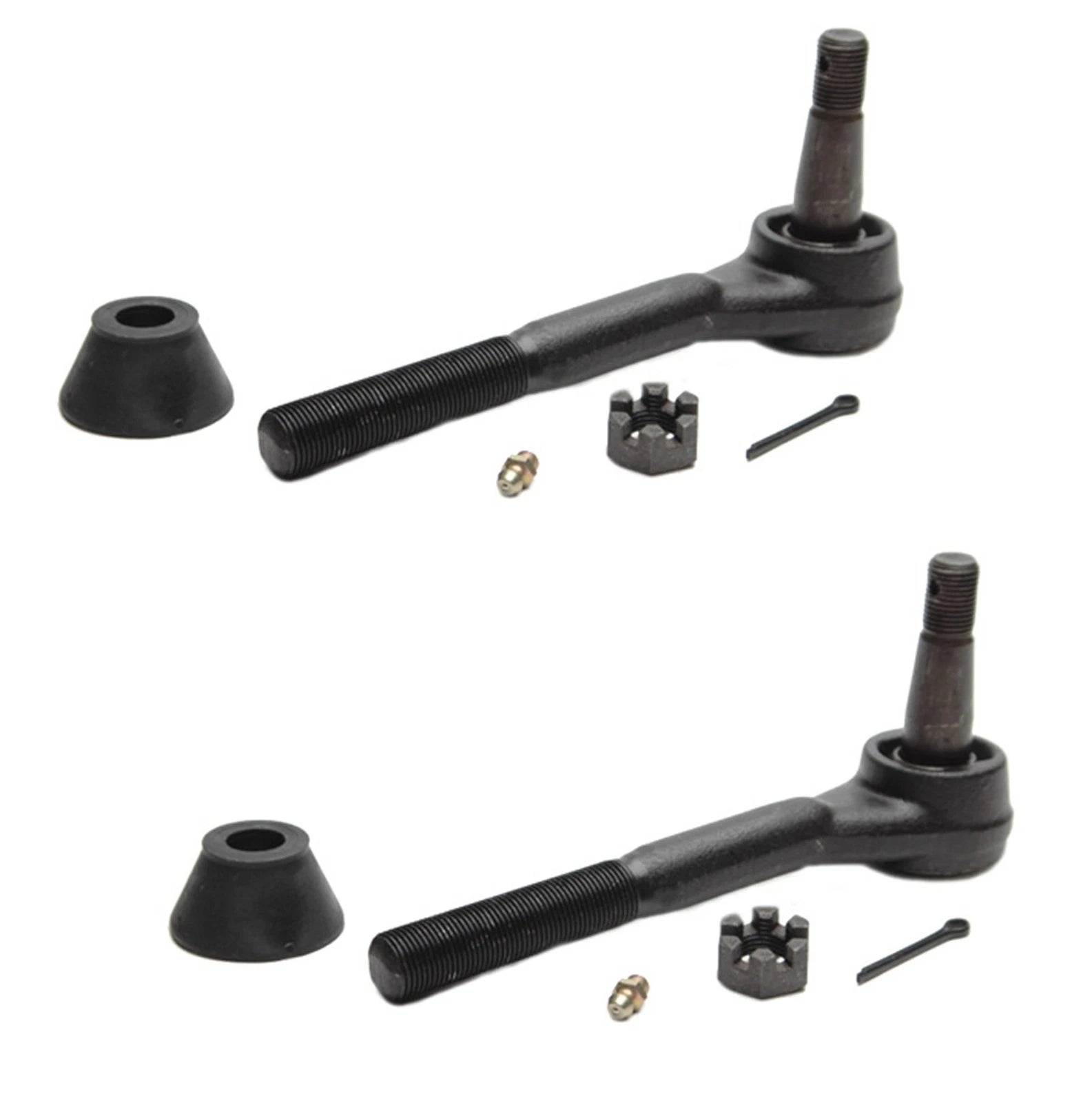 Set of 2 Outer Steering Tie Rod Ends for Chevrolet GMC