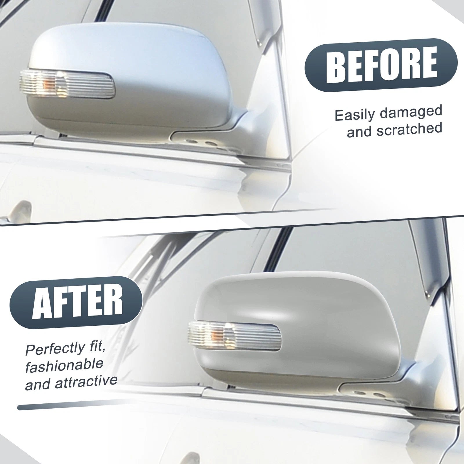 Right Side Mirror Cover Cap for Toyota Camry (2006–2011) Gray