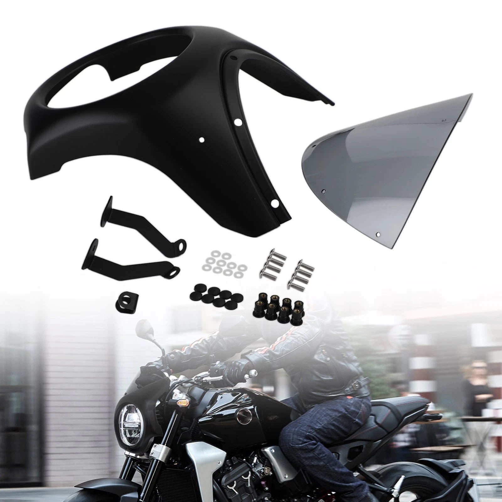 Headlight Windshield Fairing for Honda CB1000R CB650R (2019–2022)