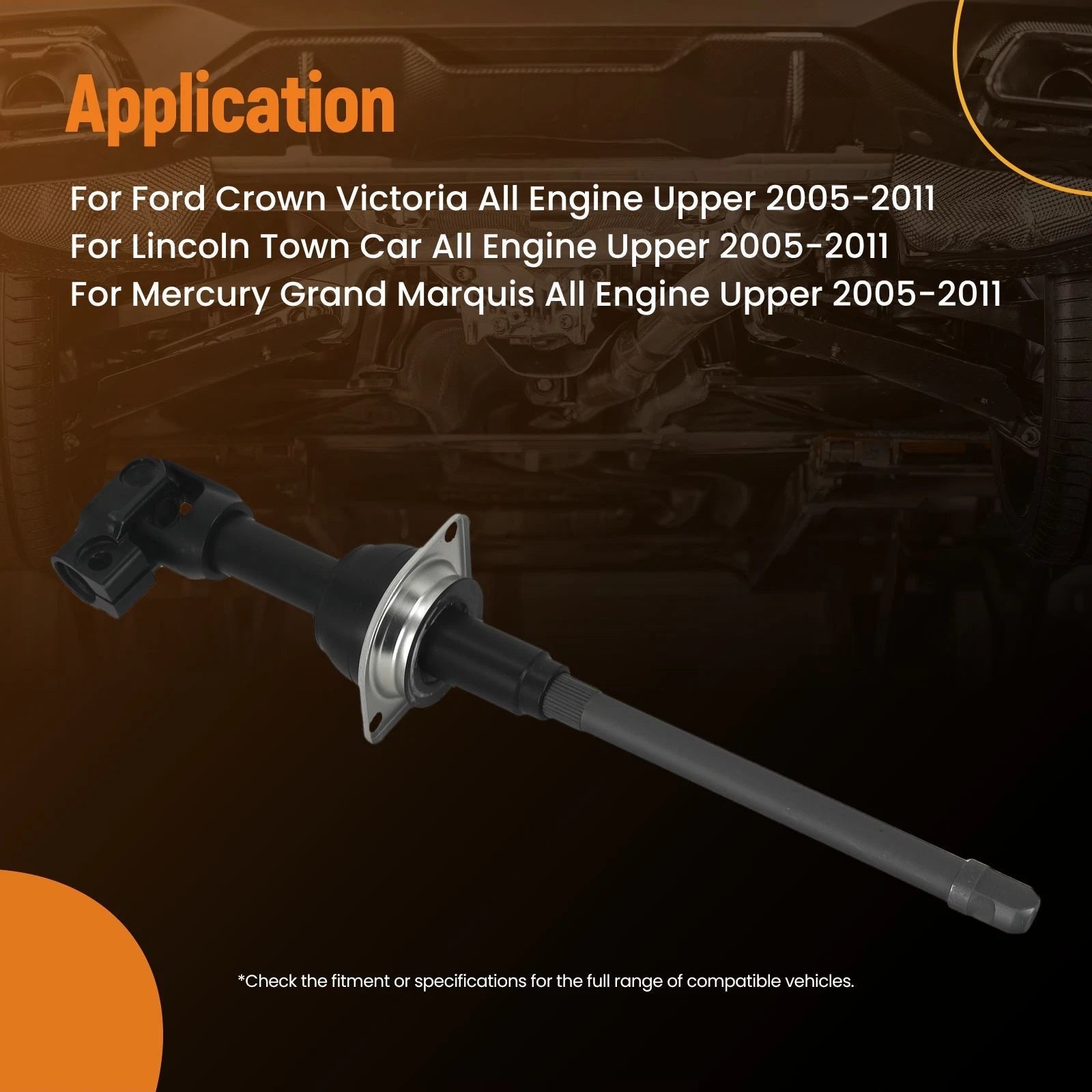 Steering Column Upper Shaft for Mercury Grand Marquis Ford Crown Victoria (1992–2011)