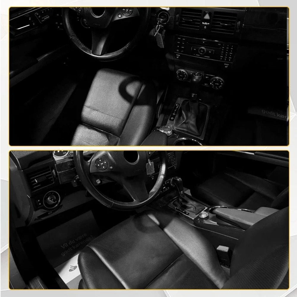Black LH Bottom Leather Seat Cover for Mercedes Benz C250 300 350 (2008–2014)