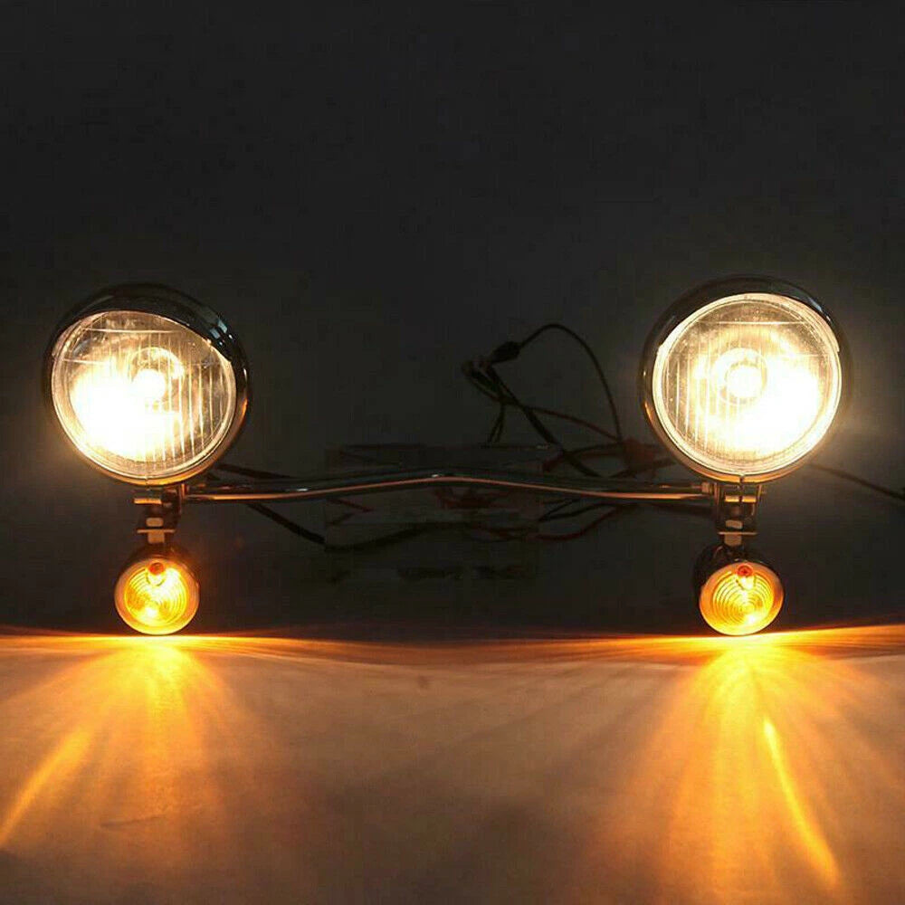 ABS Passing Turn Signal Lights Bar for Yamaha Road Star XV 1600 1700