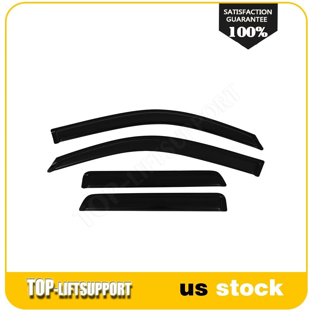 Wavy UV Window Visor Vent Shade Rain Guard for Chevy Trailblazer/GMC Envoy