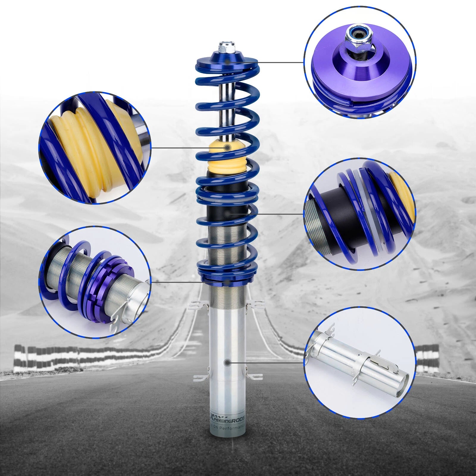 Coilover Suspension Kit for VW Golf GTI Jetta MK4 (1999–2005)