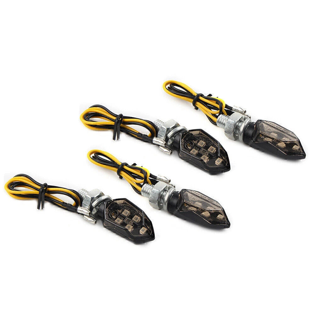 4X 12V 5-LED Turn Signal Blinker Lights for Mini Motorcycle (Universal)