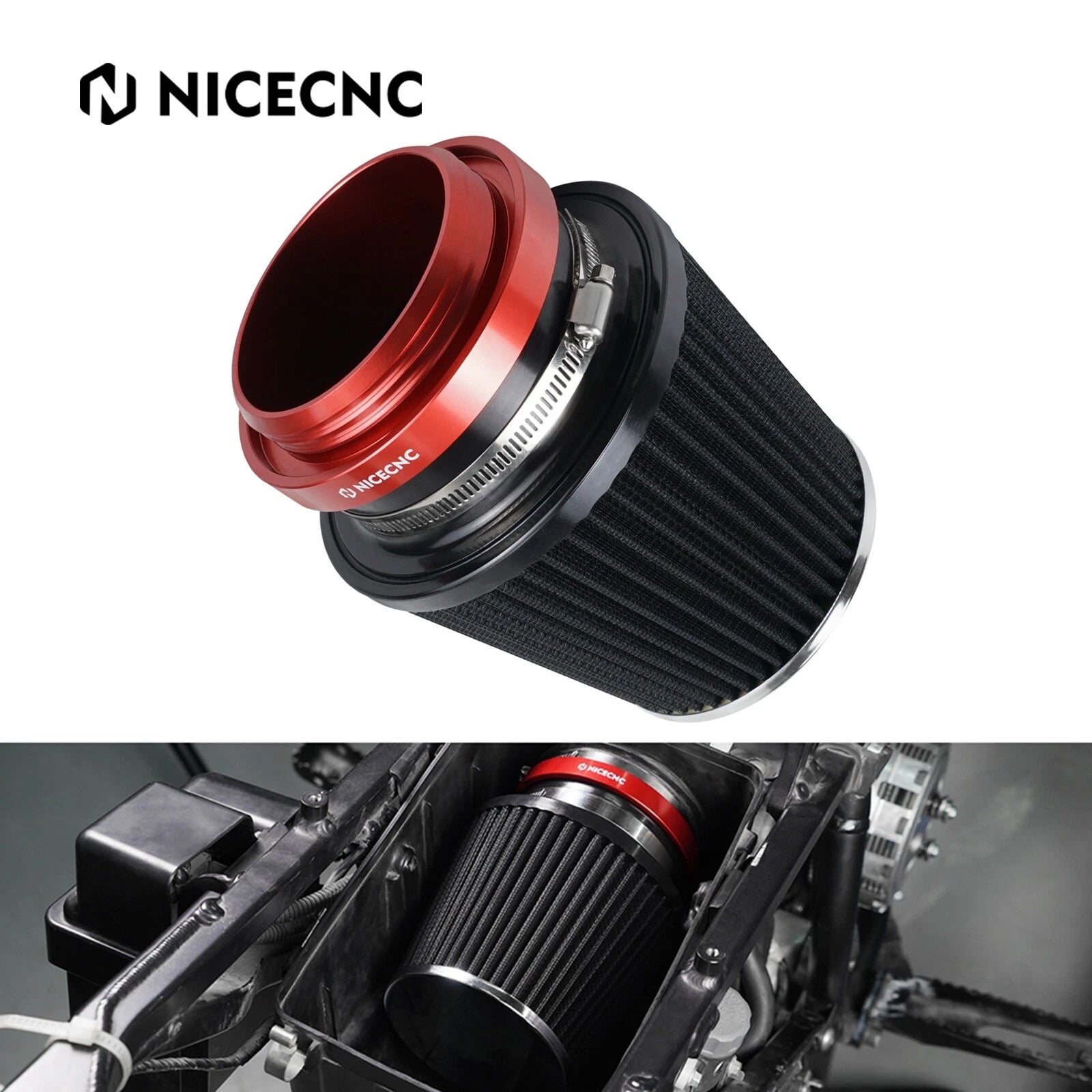 High-Flow Air Filter Cleaner Intake Kit for Honda TRX450ER TRX450R (2004–2009)