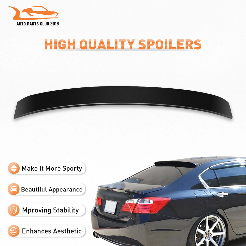 Roof Wing Spoiler Visor for Honda Accord 2013–2017 (9TH Gen) Black