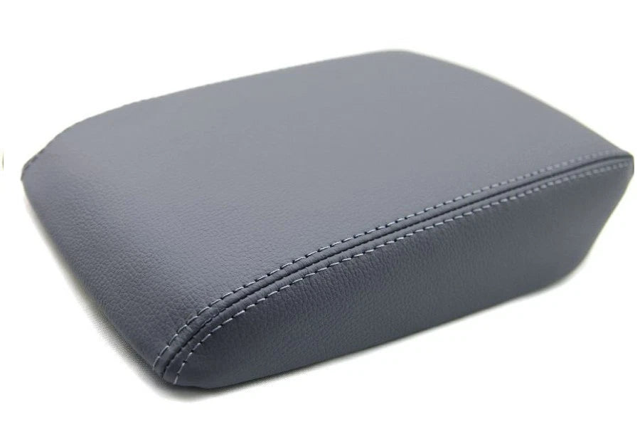Center Armrest Cover for Acura TL (2004–2008) Black Leather Stitch