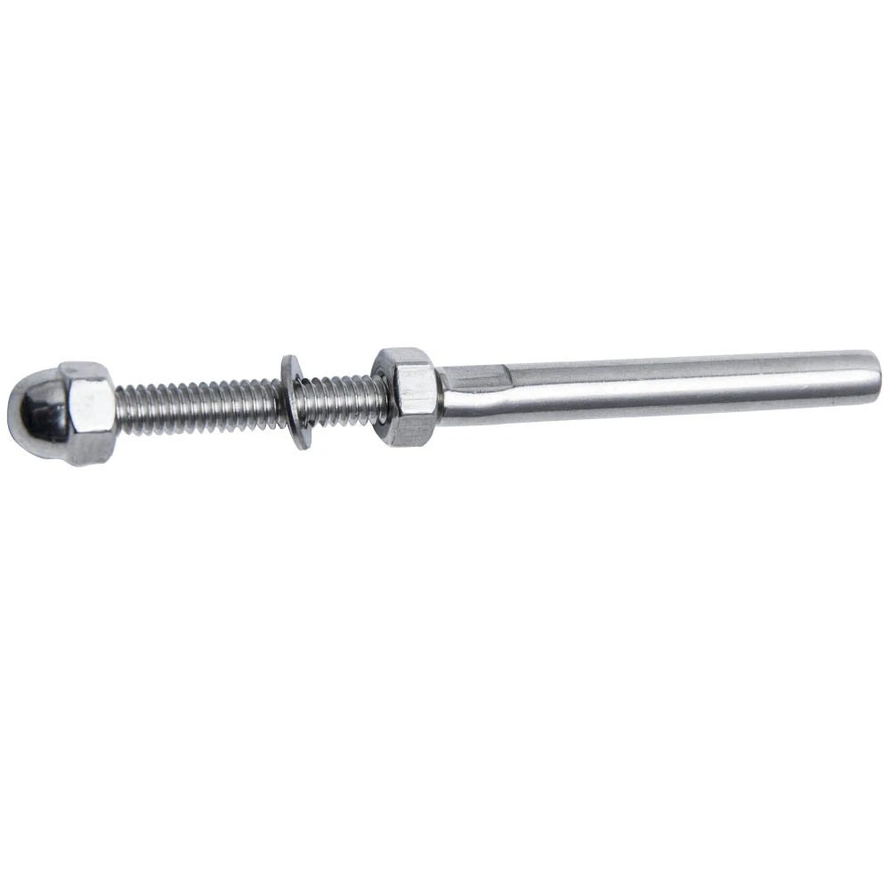 Set of 200 Swage Threaded Tensioner End Fittings for Cable Wire Rope Railing