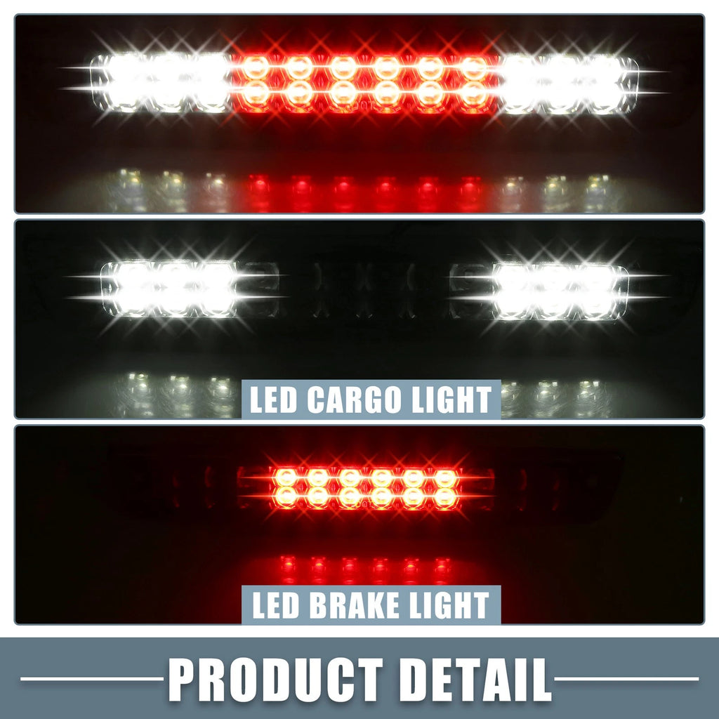 High Mount Stop Light 55077263AB for Dodge  Chrome Smoked Lens