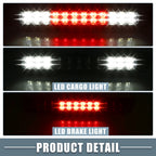 High Mount Stop Light 55077263AB for Dodge  Chrome Smoked Lens