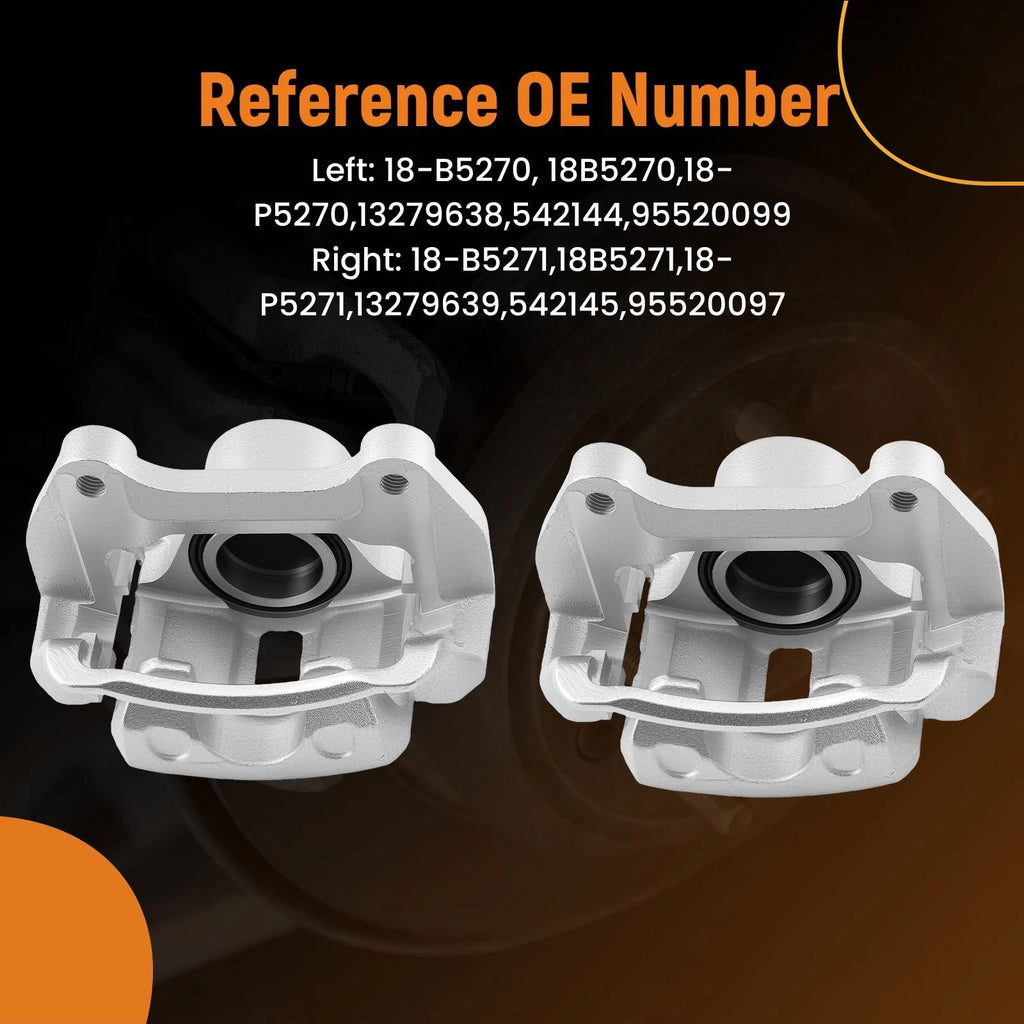 Pair Front Brake Calipers for Buick Cadillac Chevrolet GMC