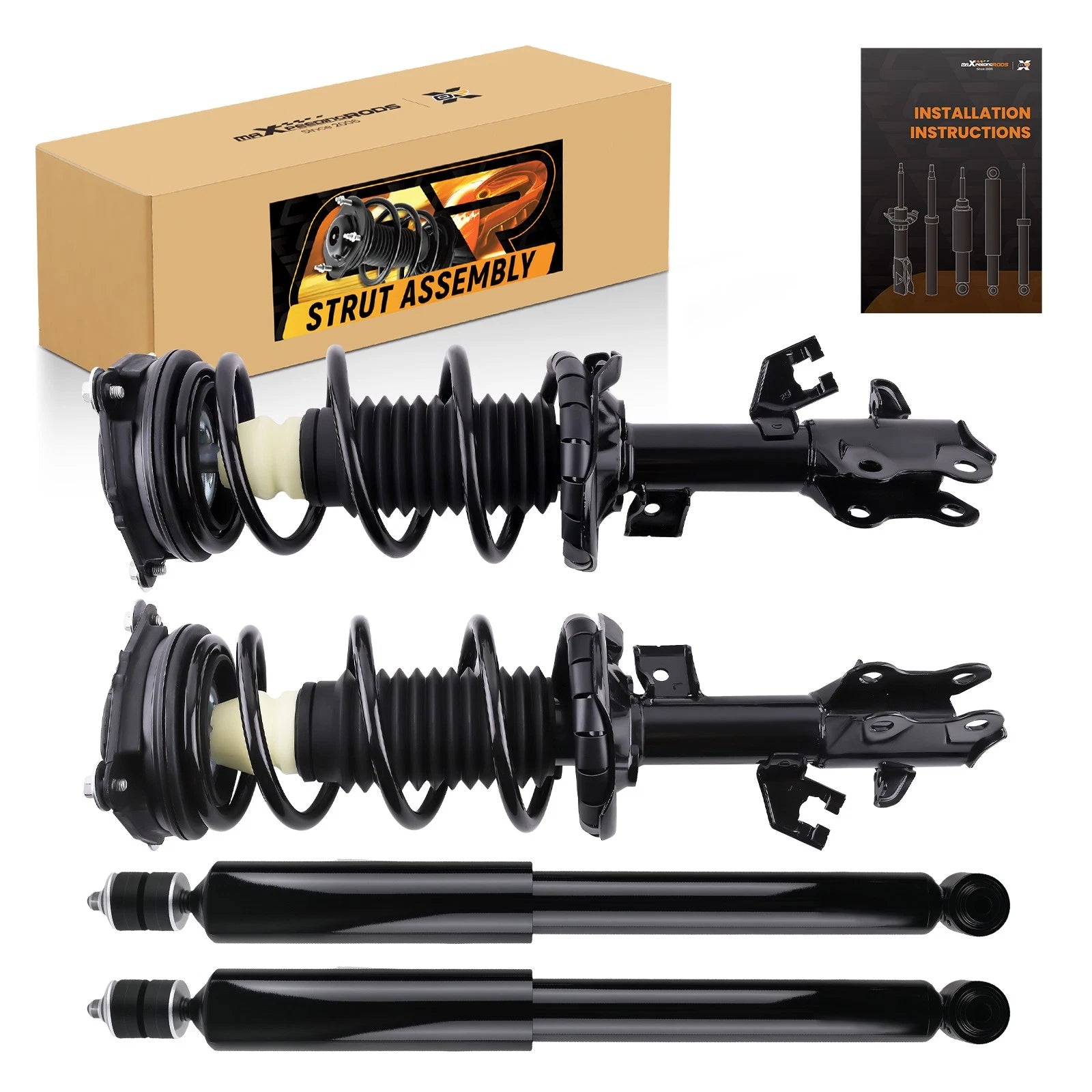 Set of 4 Complete Struts Shocks Assembly for Nissan Versa (2007–2012)