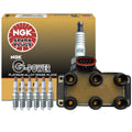Denso COP Ignition Coil & NGK 6 G-Power Spark Plugs Kit for Ford Mercury
