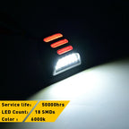 2X LED License Plate Light for Chevy Silverado GMC Sierra 1500 2500 (YYYY–YYYY)
