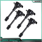 Set of 4 Ignition Coils for Nissan Sentra Sedan (2002–2006) Almera (2001–2005) 1.8L
