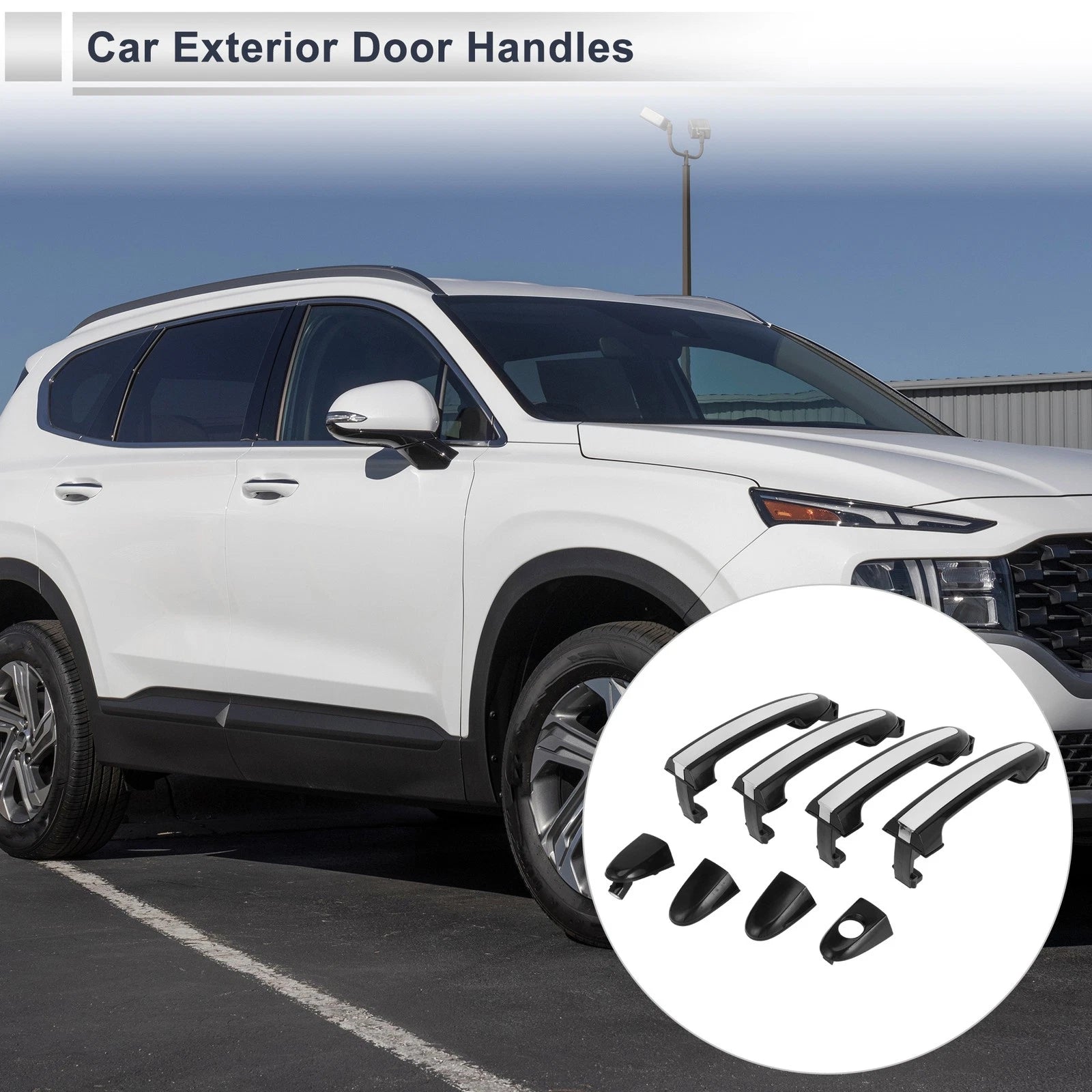 Front Left Right Door Handles for Hyundai Santa Fe (2007–2012)