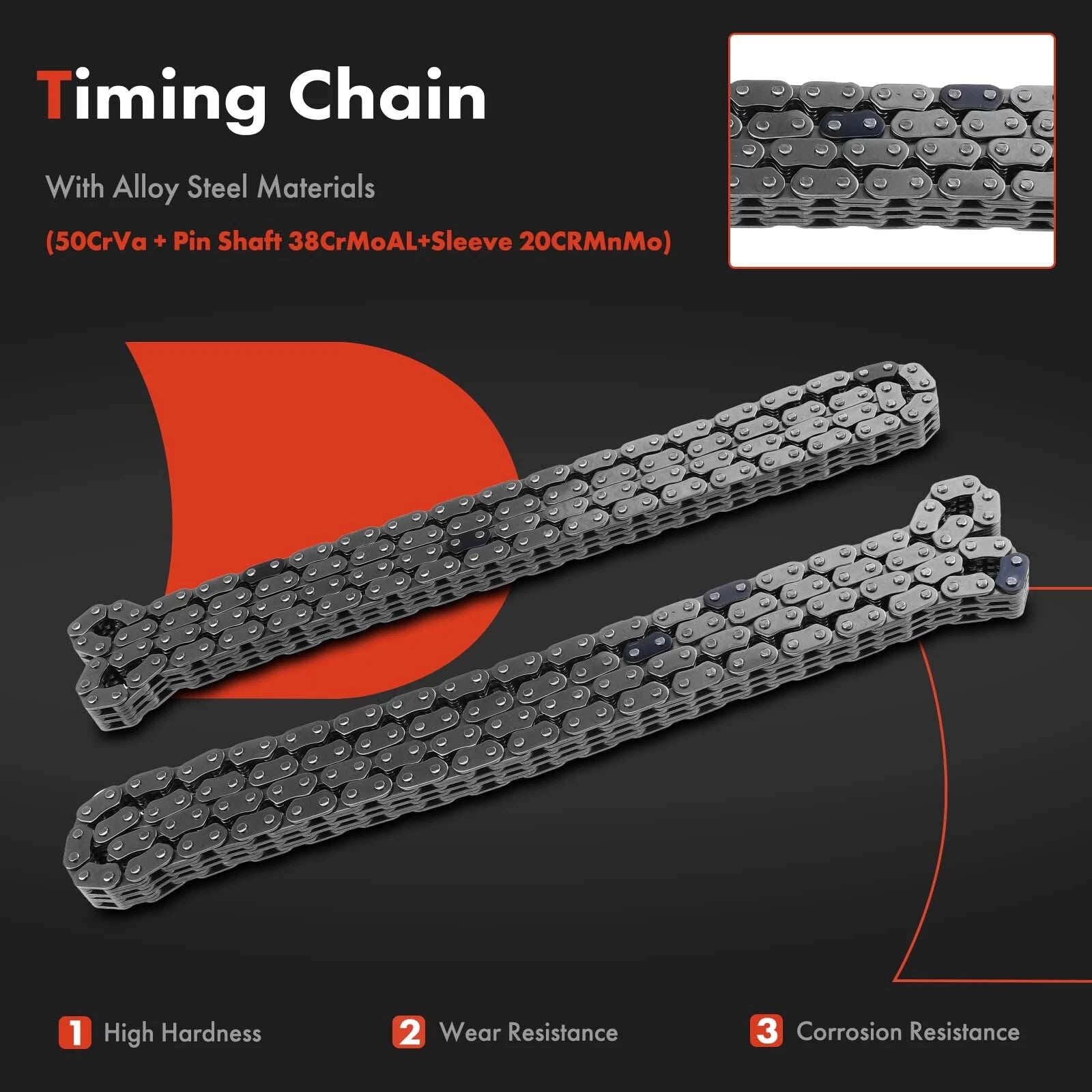 9x Timing Chain Kit for Ford Fusion (2006-2009)