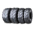 Set of 4 WANDA ATV Tires 19x7-8 & 19x9.5-8 4PR for Qlink Rodeo 90 (2008–2009)