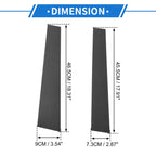 Set of 4 Door Pillar Window Trim for Mitsubishi L200  Carbon Fiber