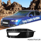 1pc Front Left Fog Light Grille Cover for Audi A4 S4 S-line (2013–2015) 8K0807681L