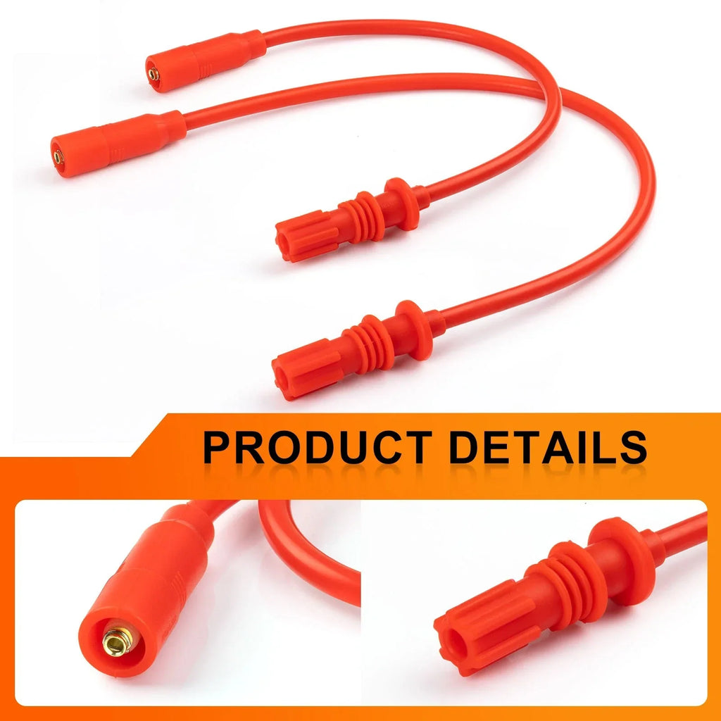 Ignition Coil and Spark Plug w/Wire Cap for Polaris Scrambler 1000 (2014–2024)