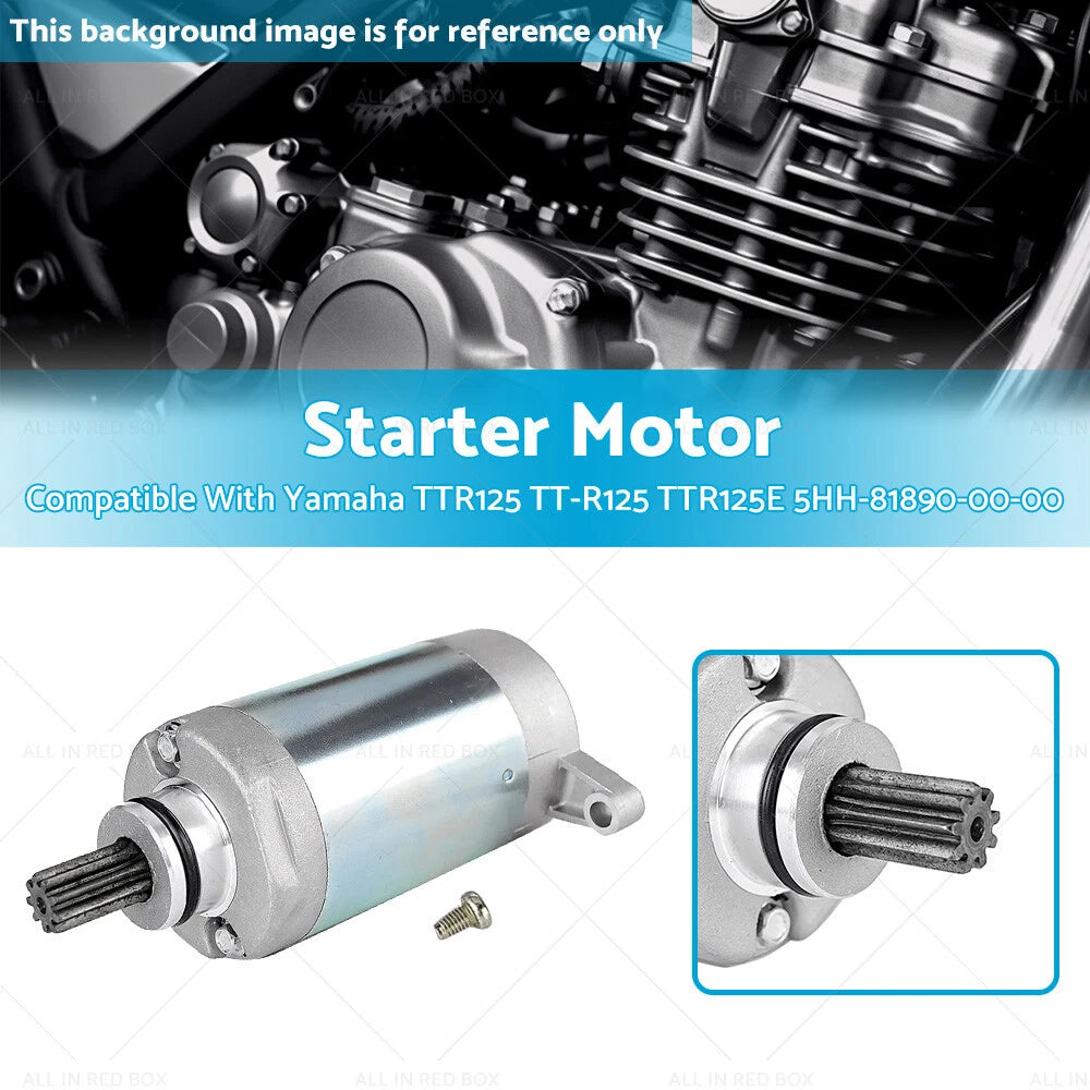Starter Motor Assembly for Yamaha TTR125 TTR125E XT125R (2000–2023) 5HH-81890-00-00