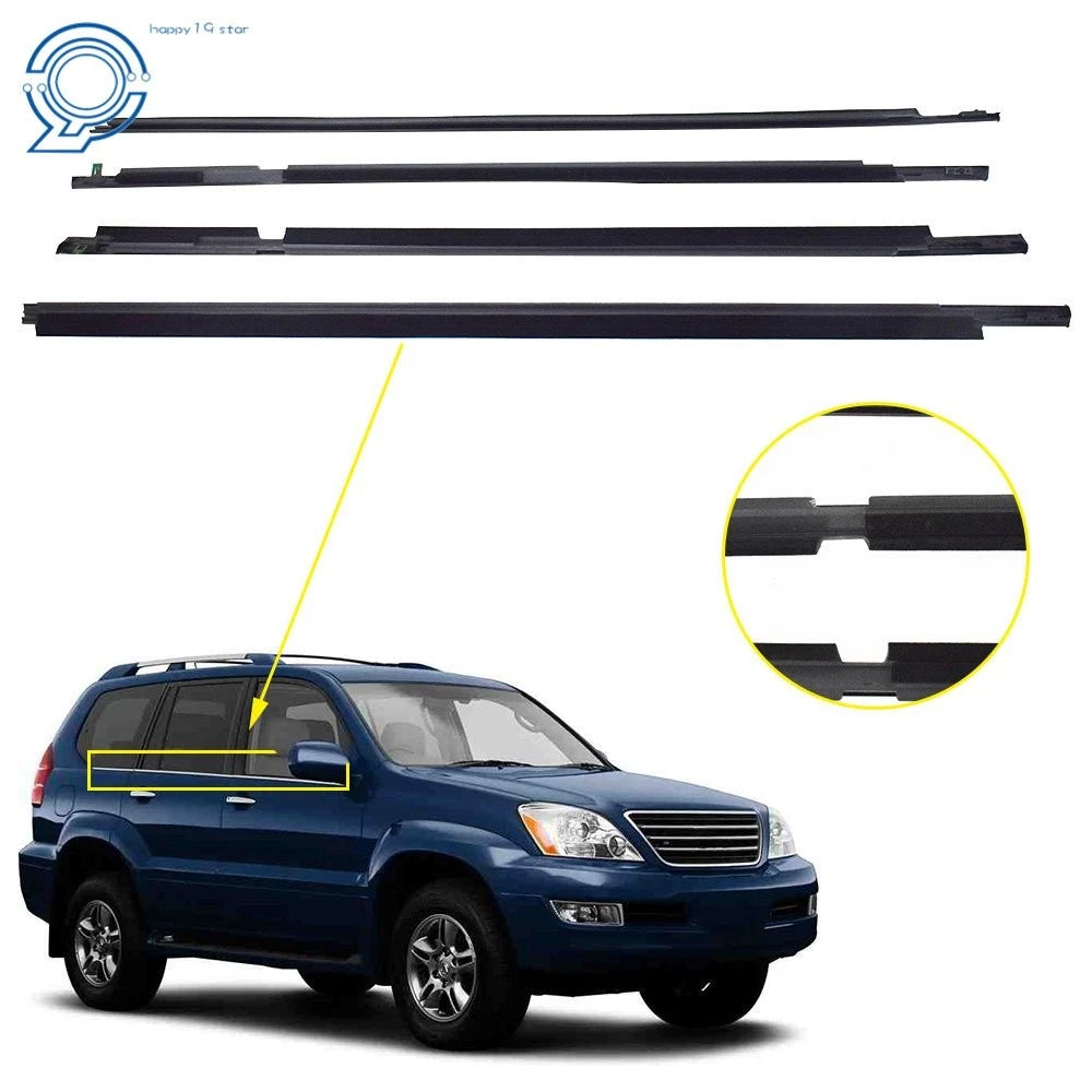 Weatherstrip Rubber Window Belt Moulding for Lexus GX470 (2003–2009)