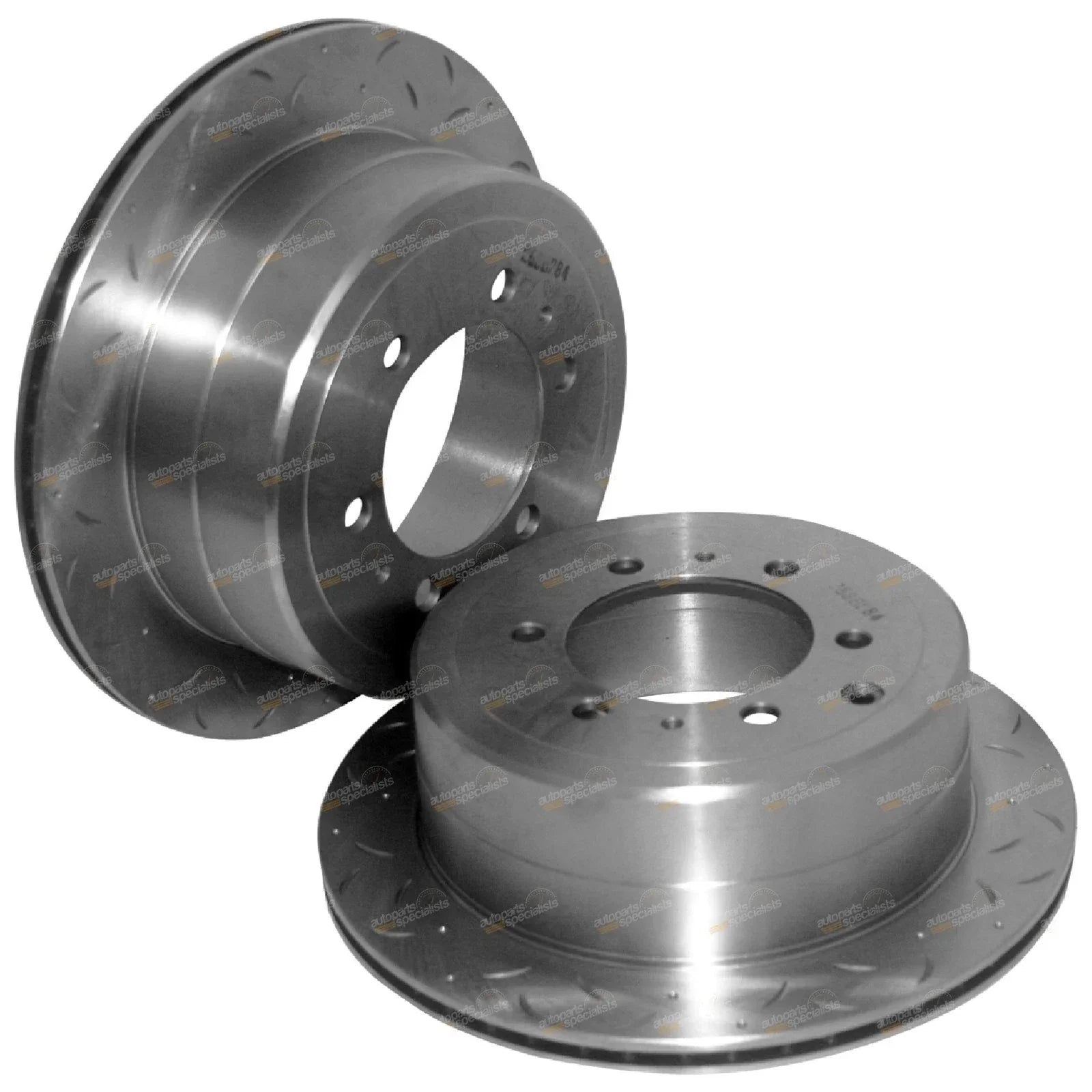 2 x Drilled Slotted Disc Brake Rotors for Landcruiser 80 Series (1990–1992)