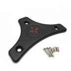 Sissy Bar Backrest Pad Mount Kit w/ Skull Plate for Harley Touring (2009–2017)