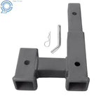 2 Inch Receiver Dual Hitch Adapter for Trucks (5000LB Capacity)