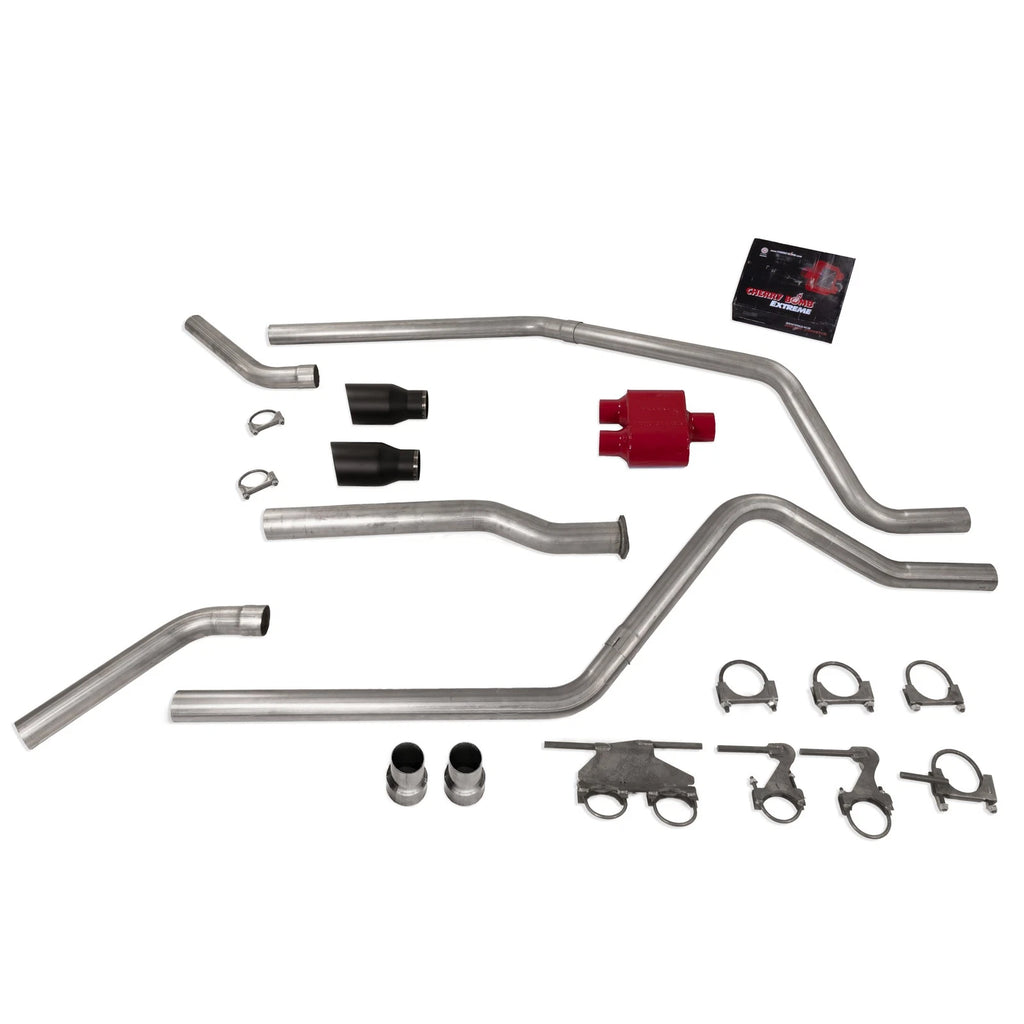 3" Dual Exhaust Kit for Dodge Ram 1500 (2019–2025) Cherry Bomb Extreme DBW T C