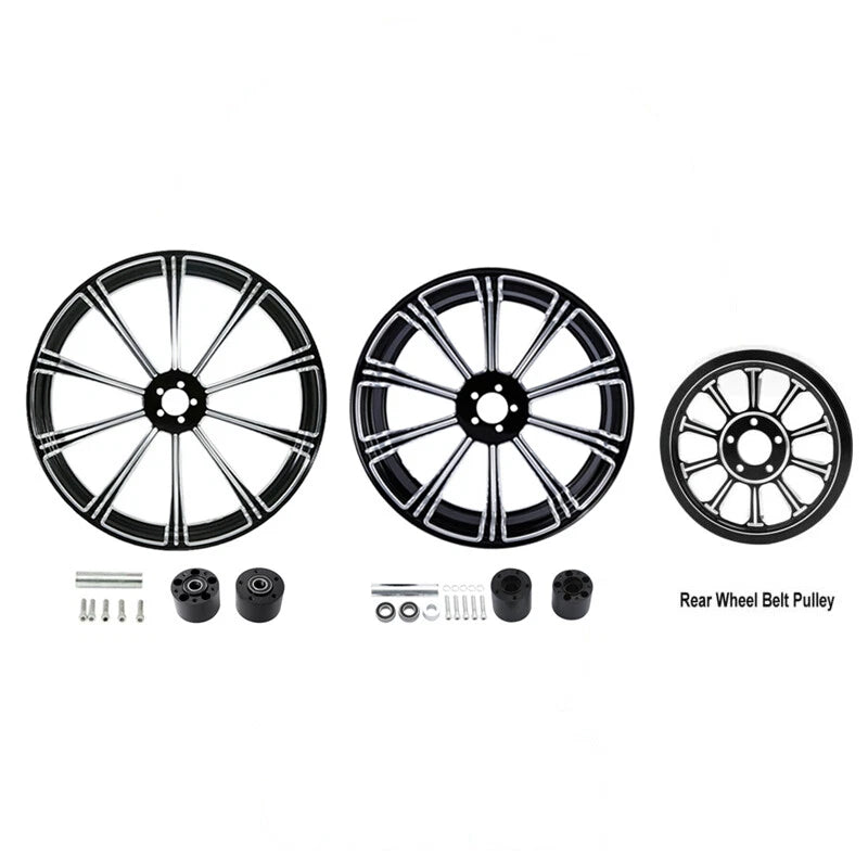 Set of 2 Wheel Rims for Harley Touring (1997–2008) 21" Front & 18" Rear