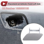 Front Left Washer Nozzle Cover Cap for Mercedes-Benz ML350 (2012–2015) Silver Tone