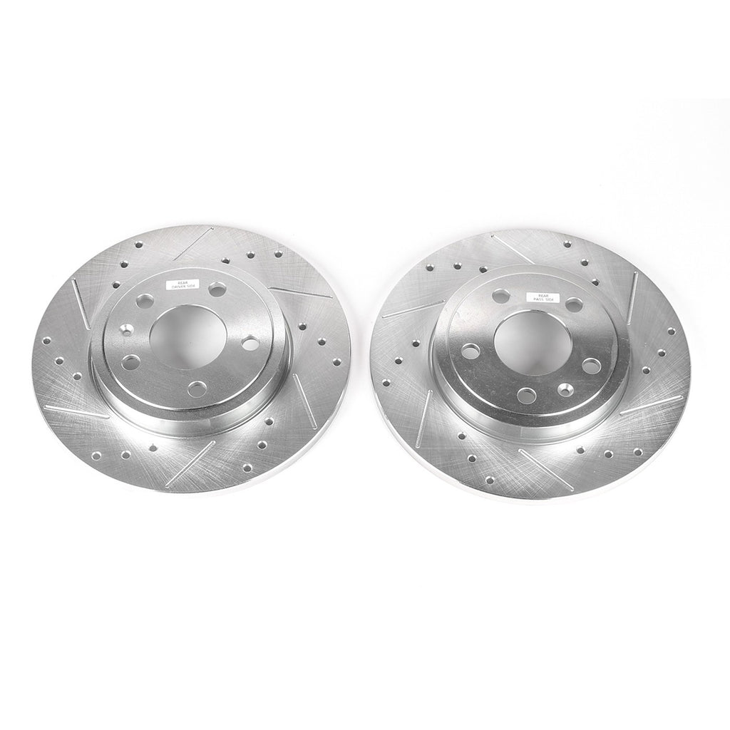 Set of 2 Powerstop Brake Discs for Audi A4 Quattro