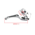 Chrome Vinyl Leather Clutch Lever w/ Mount Bracket for Harley Softail/Dyna (2008–2014)