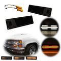 Smoked Lens LED Front Turn Signal Light for GMC Chevy C/K 1500/2500/3500