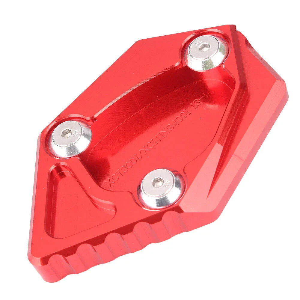 Aluminium Kickstand Pad for Kymco XCITING 400i (2012-2015) Red