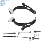 Set of 8 Front Lower Control Arms Sway Bars Tie Rods for Lincoln MKT Ford Flex (2013–2017)