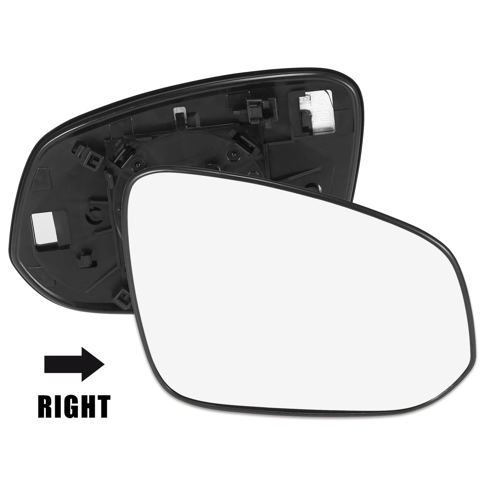 Right Side Heated Mirror Glass with Backing Plate 87961-42G00 for Toyota RAV4 (2019–2023)