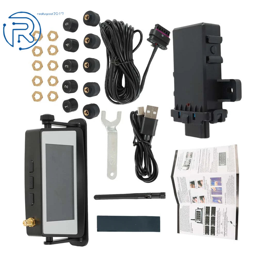 TPMS Tire Pressure Monitoring System Set of 10 Mixed Sensors for