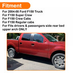 Pair Upper Wheel Arch Repair Panels for Ford F150 Crew Cab (2004–2008)