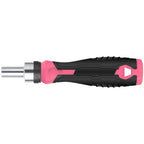 1/4 in Hex Bit Handle for Automotive Use - Left Right Ratchet Action, Magnetic Tip