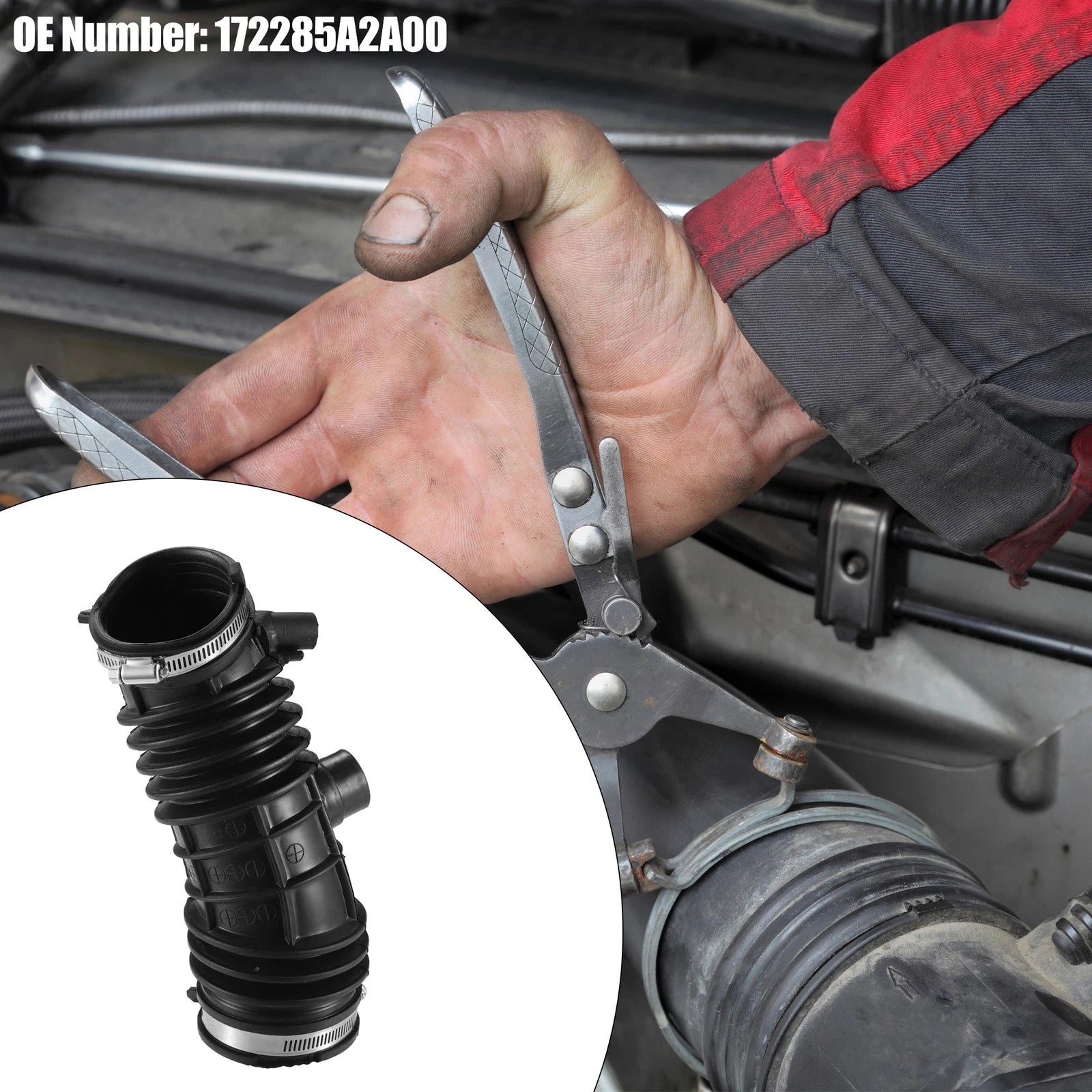 Air Intake Hose for Honda Accord (2013–2016) No. 17228-5A2A00 Black
