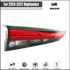 LED Left Inner Rear Tail Light Assembly for Highlander (2020–2022)