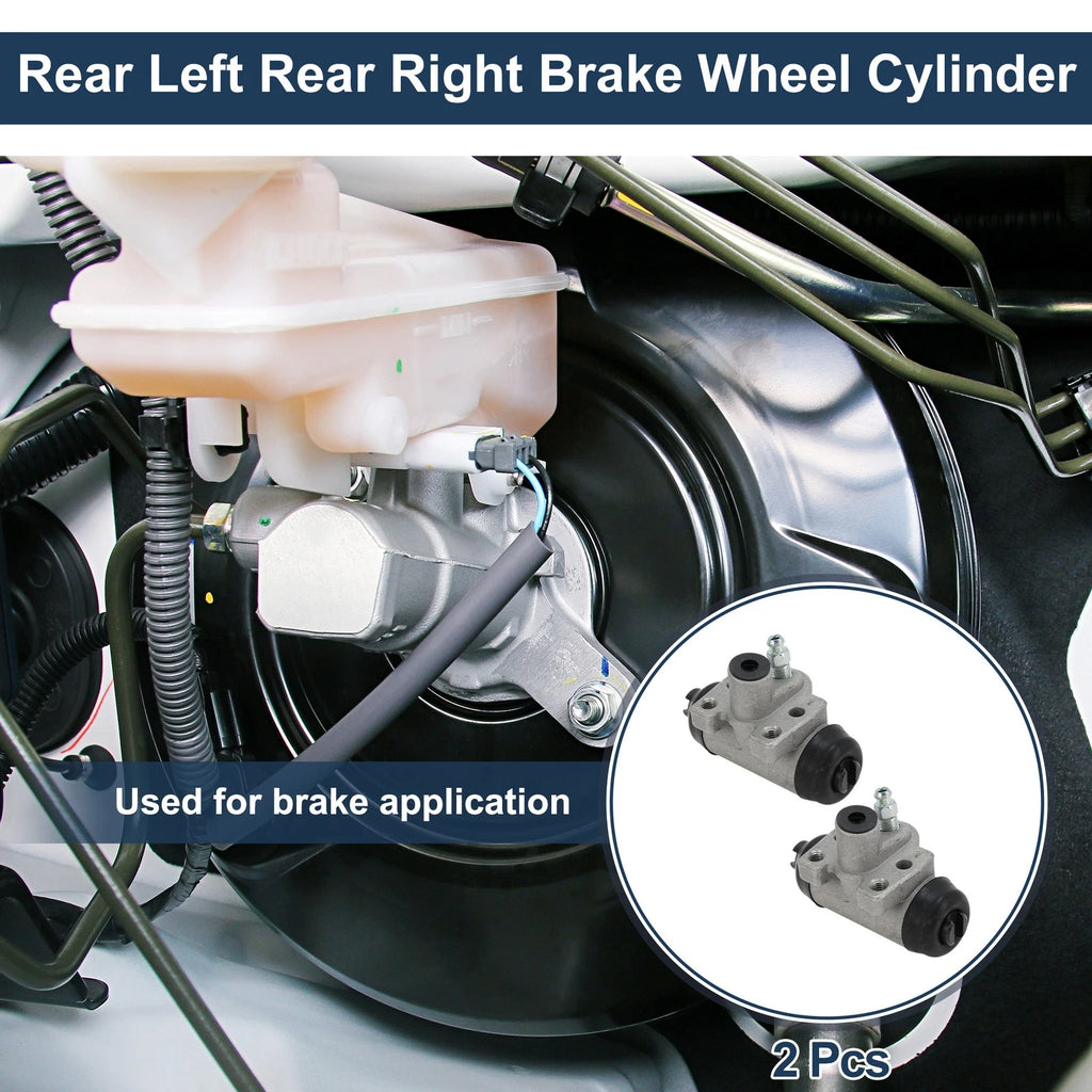 2X Brake Wheel Cylinder No.W37846 for Honda Civic (1990–2000) Aluminum Alloy