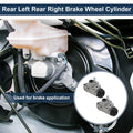 2X Brake Wheel Cylinder No.W37846 for Honda Civic (1990–2000) Aluminum Alloy